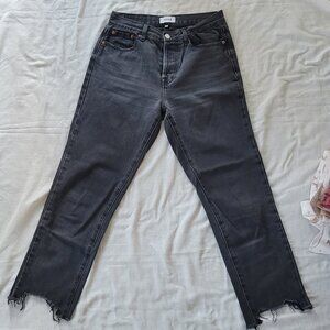 Pistola grey/ black frayed hem size 26 jeans